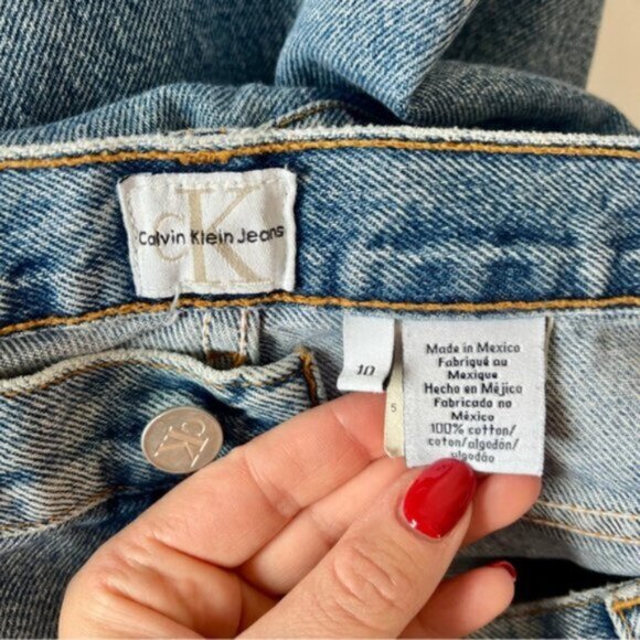 Vintage 90s CK Calvin Klein Tapered Jeans - Picture 8 of 8